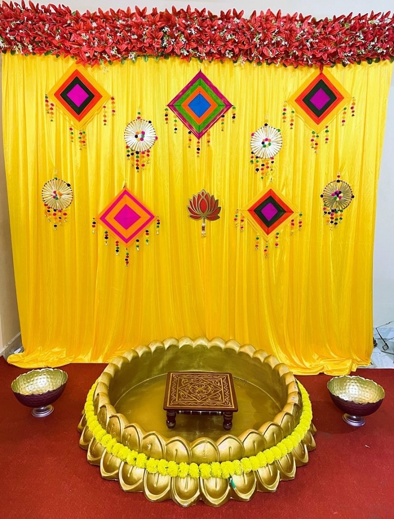 haldi backdrop rent bangalore