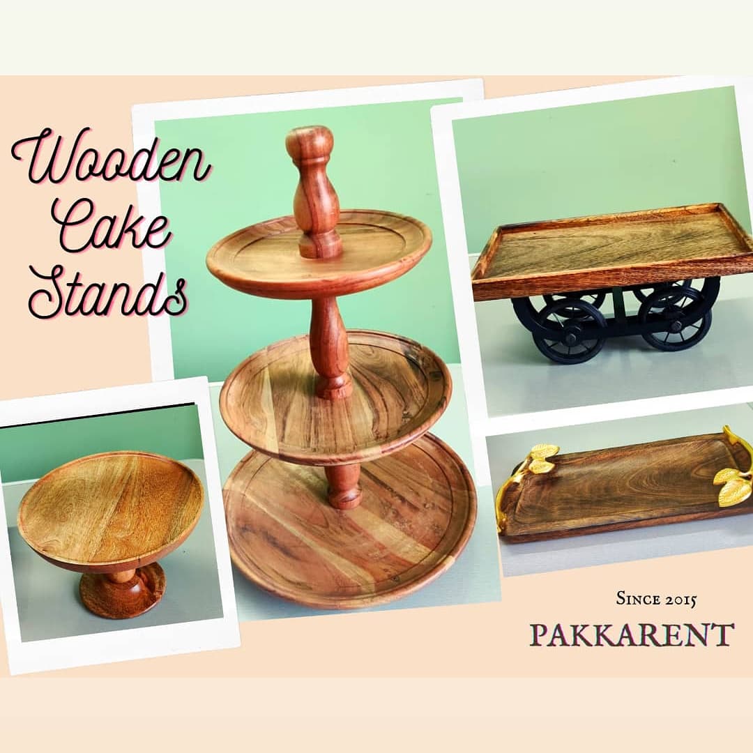 Wood Cake stand rent